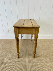 An Antique English Country Pine Console Table c1890