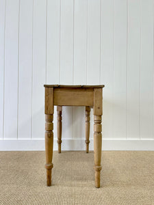 An Antique English Country Pine Console Table c1890