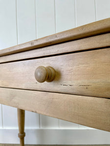 An Antique English Country Pine Console Table c1890