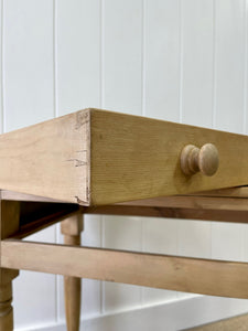An Antique English Country Pine Console Table c1890