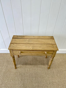 An Antique English Country Pine Console Table c1890