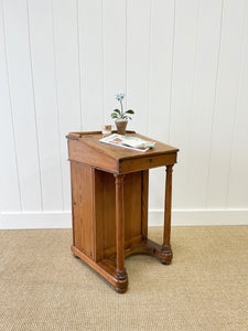 Antique English Pitch Pine Clerk's Desk c1880