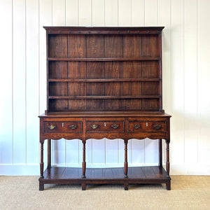 An Antique Oak 18th Century Kitchen Dresser