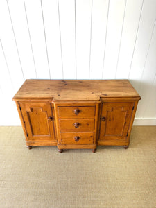 An English Country Pine Buffet or Sideboard
