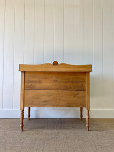 An English Country Pine Galleried Console or Small Sideboard c1810