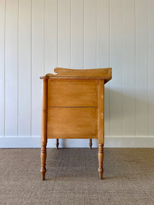 An English Country Pine Galleried Console or Small Sideboard c1810