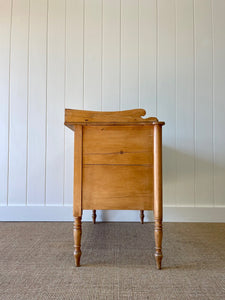 An English Country Pine Galleried Console or Small Sideboard c1810
