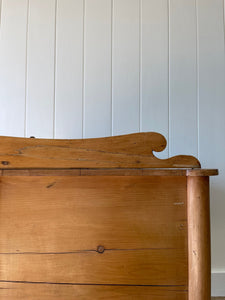 An English Country Pine Galleried Console or Small Sideboard c1810