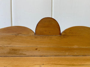 An English Country Pine Galleried Console or Small Sideboard c1810