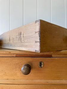 An English Country Pine Galleried Console or Small Sideboard c1810
