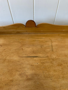 An English Country Pine Galleried Console or Small Sideboard c1810