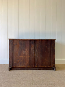A Low English Ebonized Black Chest of Drawers Dresser c1890