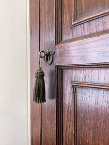 A Very Charming Georgian Oak Country Made Hanging Corner Cupboard c1800