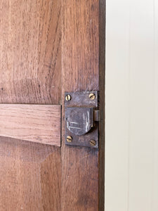 A Very Charming Georgian Oak Country Made Hanging Corner Cupboard c1800