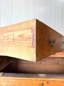 An Antique English Pine Chest of Drawers Dresser