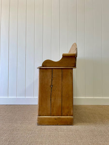 An English Pine Sideboard Buffet with Gallery c1880