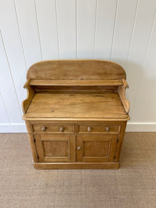 An English Pine Sideboard Buffet with Gallery c1880