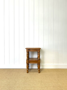 An English Country Pine Nightstand or Side Table