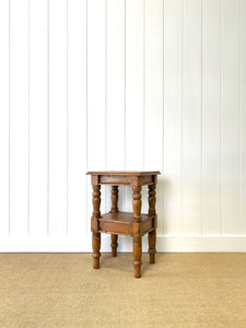 An English Country Pine Nightstand or Side Table