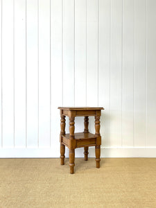 An English Country Pine Nightstand or Side Table