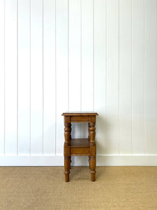 An English Country Pine Nightstand or Side Table