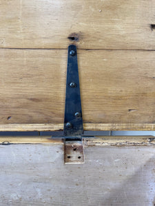 An English Pine Blanket Box or Small Low Coffee Table With Iron Handles c1850
