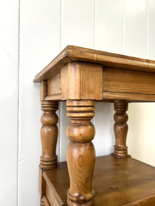 An English Country Pine Nightstand or Side Table
