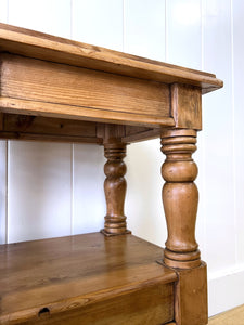 An English Country Pine Nightstand or Side Table