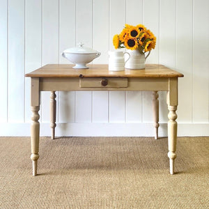 An English Country Pine 4ft Dining Table