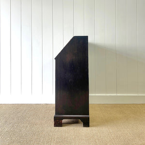 An Antique Oak Drop Front Desk with Original Brass Hardware c1890