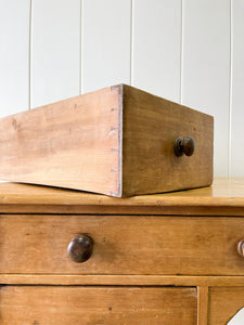 Antique English Country Pine Console Table with Drawers c1890