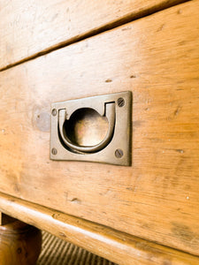 An English Pine Mule Chest Trunk or Blanket Box c1850
