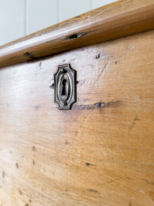 An English Pine Mule Chest Trunk or Blanket Box c1850