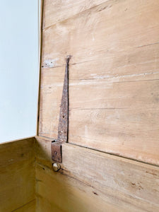 An English Pine Mule Chest Trunk or Blanket Box c1850