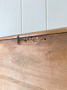 An English Pine Mule Chest Trunk or Blanket Box c1850
