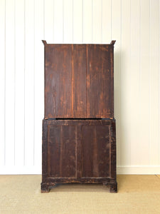 A 19th Century Ebonized Secretary Desk Bookcase