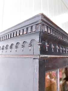 A 19th Century Ebonized Secretary Desk Bookcase