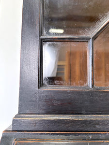 A 19th Century Ebonized Secretary Desk Bookcase