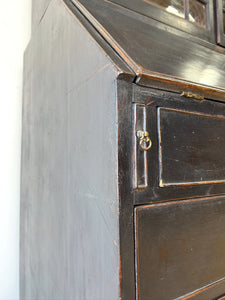 A 19th Century Ebonized Secretary Desk Bookcase
