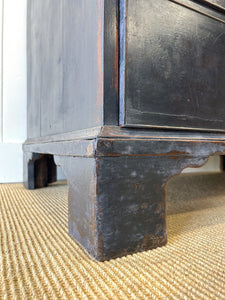 A 19th Century Ebonized Secretary Desk Bookcase