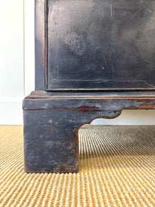A 19th Century Ebonized Secretary Desk Bookcase