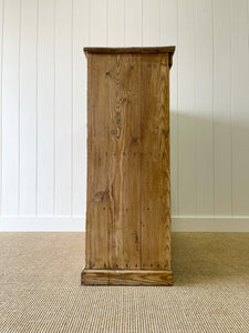 A Rustic English 19th Century Pine Cupboard c1880