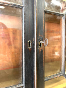 A 19th Century Ebonized Secretary Desk Bookcase