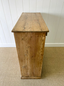 A Rustic English 19th Century Pine Cupboard c1880