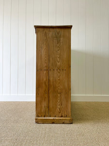 A Rustic English 19th Century Pine Cupboard c1880