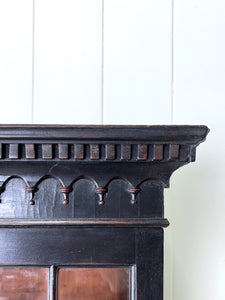 A 19th Century Ebonized Secretary Desk Bookcase