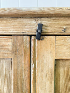 A Rustic English 19th Century Pine Cupboard c1880