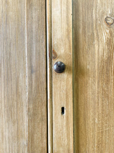A Rustic English 19th Century Pine Cupboard c1880