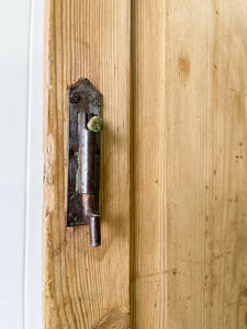 A Rustic English 19th Century Pine Cupboard c1880