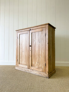 A Rustic English 19th Century Pine Cupboard c1880